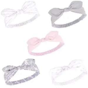 Hudson Baby Unisex Cotton and Synthetic Headbands