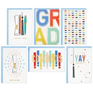 Hallmark Graduation Cards with Envelopes, Assorted 36-Pack