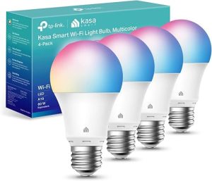 Kasa Multicolor Smart Bulb A19 KL125P4 (4-Pack)