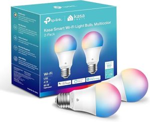 Kasa Multicolor Smart Bulb A19 KL125P2 (2-Pack)