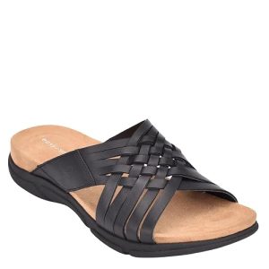 Easy Spirit Womens Meadow Black Leather 8.5 Medium