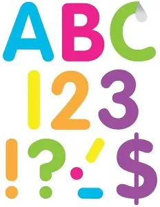 Teacher Created Resources Self-Adhesive Brights 4" Classic Letters…