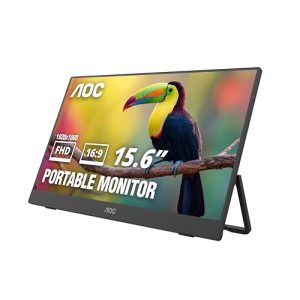 AOC 16" Portable Monitor 16T30, FHD USB-C IPS, Kickstand