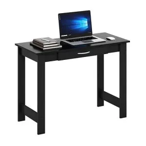 FURINNO Jaya Writing Desk For Residential Use With DrawerBlack