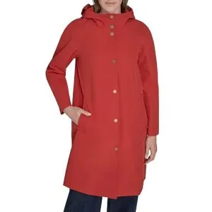 Tommy Hilfiger Women's Snap Front Raincoat