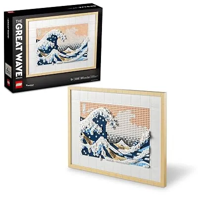 LEGO Art Hokusai The Great Wave Framed Japanese Wall Art Building Set