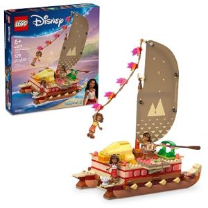 LEGO Disney Moana’s Adventure Canoe Building Toy Set