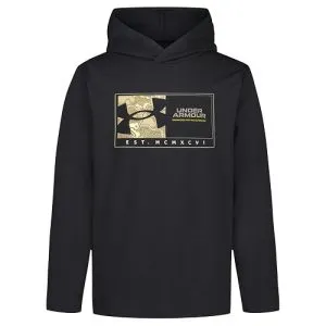 Under Armour Boys' Long Sleeve Hooded Performance Tee
