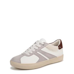 Naturalizer Women's Medina Sneaker White Leather/Soft Mink Suede 8.5 W