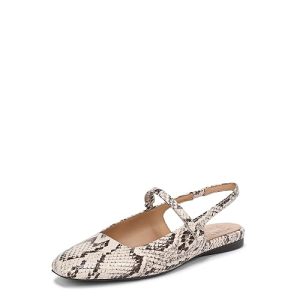 Naturalizer Women's Connie Mary Jane Flat Beige Multi Snake Leather 6u2026