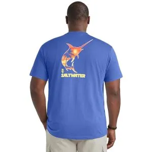 IZOD Men's Big & Tall Performance Fishing Graphic Tee Short Sleeve…