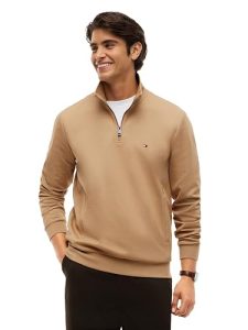 Tommy Hilfiger Men's Medium Weight 1/4 Zip Sweatshirt