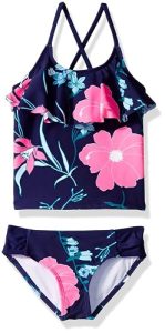 Kanu Surf Girls' Charlotte Flounce Beach Sport Tankini