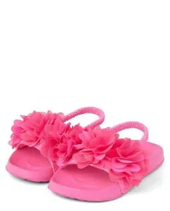 Gymboree,Girls and Toddler Slide Sandal with Backstap,8 Years,Pink…