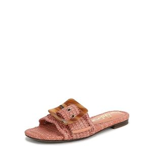 Sam Edelman Women's Bambi Slide Sandal Shell Coral 10.5 M
