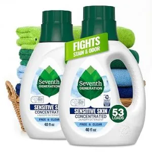 Seventh Generation Laundry Detergent 40 oz, 2-Pack