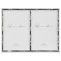 Lawrence Frames 4×6 Double Silver Metal Picture Frame