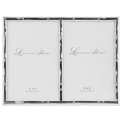 Lawrence Frames 4×6 Double Silver Metal Picture Frame - $18.91 ($27.04)