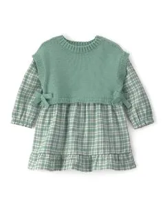 Carter's Girl Dress, Green Checked