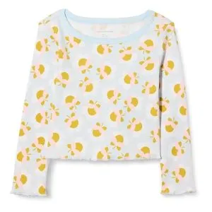 Amazon Essentials Girls' Girls and Toddlers Long-Sleeve Cropped Rib…