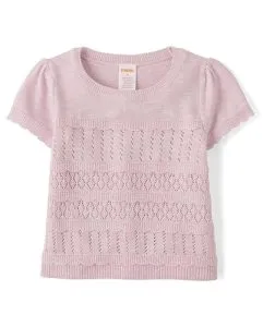 Gymboree,Girls,and Toddler Short Sleeve Pullover Sweater,Moon Lily,10