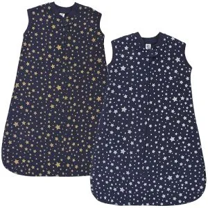 Hudson Baby Unisex Baby Premium Quilted Sleeveless Sleeping Bag and…
