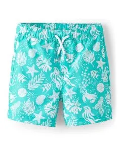 Gymboree,Boys,and Toddler Swim Trunks,Blue Radiance,8