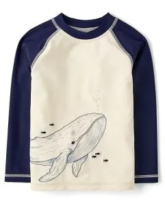 Gymboree,Boys,and Toddler Embroidered Long Sleeve Rashguard,Navy…