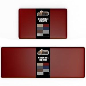 GORILLA GRIP Cushioned Kitchen Mats for Floor, 2 PK, 17×48+17×24
