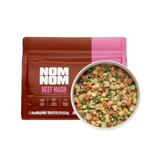 NOMNOMNOW Nom Nom Fresh-Frozen Beef Mash Dog Food, 14oz Pouches, 7-Pack