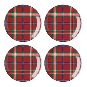Lenox Holiday Christmas Tartan Accent Plates