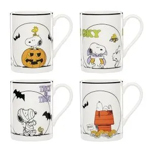 Lenox The Great Pumpkin Halloween Porcelain Mug Set for 4