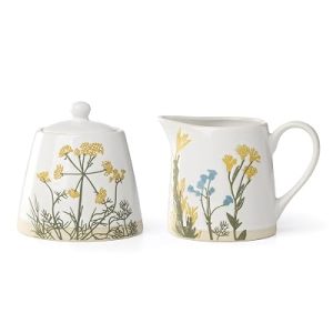 Lenox Wildflowers Stoneware Sugar and Creamer Set