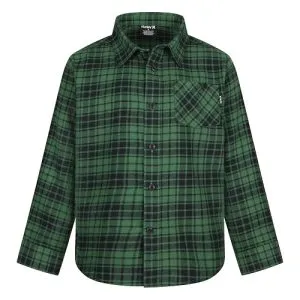 Hurley Long Sleeve Flannel Shirt Pine Green