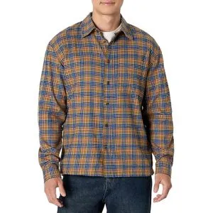 Amazon Essentials Men's Relaxed-Fit Long-Sleeve Flannel Shirt withu2026