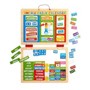 Melissa & Doug My First Daily Magnetic Calendar Wooden Play Set