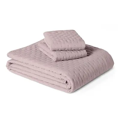 Amazon Basics Brushed Microfiber Quilt Set, 3-Piece, King - $12.21 ($34.99)