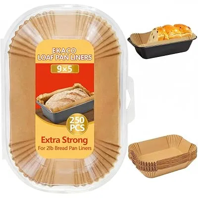 EKACO 250 PCS Loaf Pan Liners, 9×5