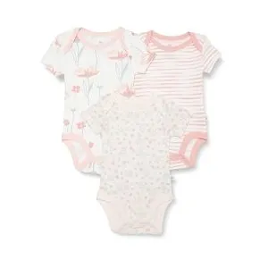 HonestBaby 3-pack Short Sleeve Bodysuits One-piece (all sizes)