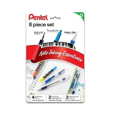 Pentel Note Taking Essentials 8 pack 0.7mm 0.5mm - $3.96 ($8.22)