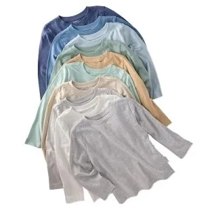 Butterblu London 10-Pack Long Sleeve T-Shirts​ 100% Organic