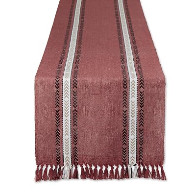 DII Everyday Collection Fringed Stripe Tabletop, 14×72 - $9.00 ($16.46)