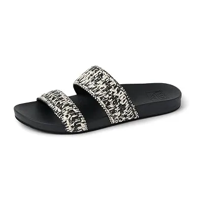 REEF Cushion Vista Womens Sandal Black-White Braid 8 - $32.84 ($65.00)