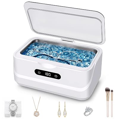 EXTAFIY Ultrasonic Jewelry Cleaner 48KHz Cleaning Machine - $19.79 ($36.99)