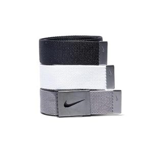 Nike Men’s Standard 3 Pack Golf Web Belt, One Size