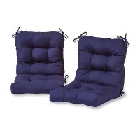 Greendale Home Fashions Tufted Outdoor Chair Cushions Set of 2
