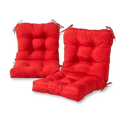 Greendale Home Fashions Tufted Outdoor Chair Cushions, Set of 2