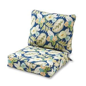 Greendale Home Fashions Deep Seat Cushion Set 24×24 + 28×22 Back