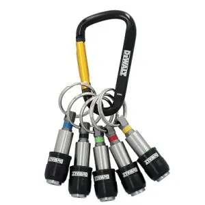DEWALT Keyring Bit Holder Set 1/4 Inch Hex Bits