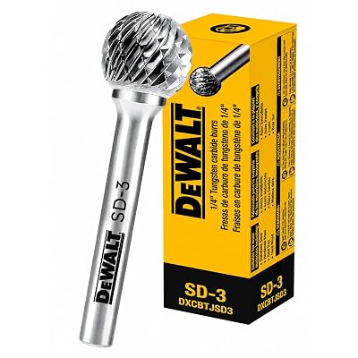 Single DEWALT Carbide Burr Size SD-3 with 1/4″ Shank - $12.99 ($29.99)